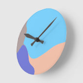 抽象芸術オーガニック形状 ラウンド壁時計 (傾斜)