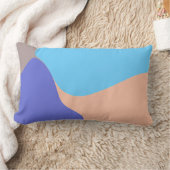 抽象芸術オーガニック形状 ランバークッション (ブランケット)