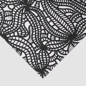 抽象芸術オーガニック手描きドードルブラック&ホワイト 薄葉紙 (詳細)