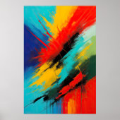 抽象芸術オーガニック絵画の2:3 ポスター (正面)