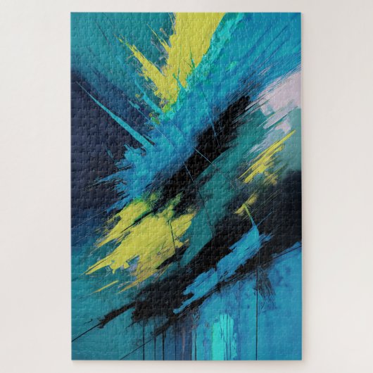 抽象芸術オーガニック絵画の ジグソーパズル (縦)