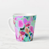 抽象芸術オーキッドデザインラテマグ カフェラテマグ (左アングル)