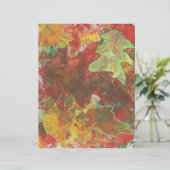 抽象芸術オータムオーク葉ズスクラップブック紙 (スタンド正面)