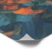 抽象芸術オータムブリーズファインアート ポスター (角)