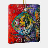 抽象芸術オーナメント セラミックオーナメント (右)