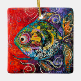 抽象芸術オーナメント セラミックオーナメント