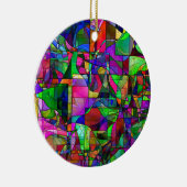 抽象芸術オーナメント セラミックオーナメント (右)