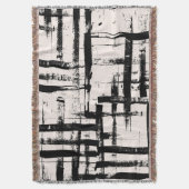 抽象芸術オールシーズンブランケットギフト スローブランケット (正面縦)