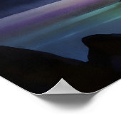 抽象芸術オーロラ ポスター (角)