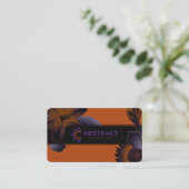 抽象芸術カウンセリングが暗い1枚目のカード 名刺 (スタンド正面)