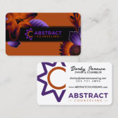 抽象芸術カウンセリングが背中を大きくした 名刺 (正面/裏面)