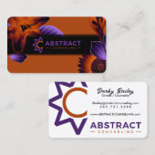 抽象芸術カウンセリングで名刺を軽くする 名刺 (正面/裏面)