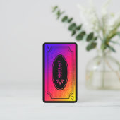 抽象芸術カウンセリングは明るい 名刺 (スタンド正面)