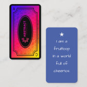 抽象芸術カウンセリングは明るい 名刺 (正面/裏面)