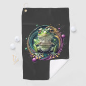 抽象芸術カエル交響曲 ゴルフタオル (インサイチュ)