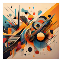 抽象芸術カオス&オーダー – 幾何学模様