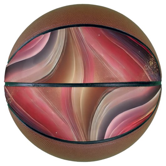 抽象芸術カスタムアート付きバスケットボール バスケットボール (正面)