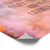 抽象芸術カスタムアート追加引用文水彩デザイン ポスター (角)