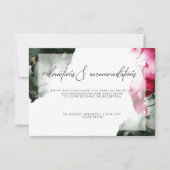 抽象芸術カスタムクリムゾンとセージ緑 招待状 (正面)