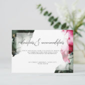 抽象芸術カスタムクリムゾンとセージ緑 招待状 (スタンド正面)