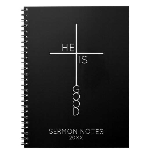 抽象芸術カスタムクロスミニマリストのクリスチャン ノートブック (正面)