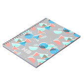 抽象芸術カスタムバウハウスサークルポップ・アートのアートパターン ノートブック (左側)