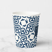 抽象芸術カスタムブルーブランドテイクアウェイコーヒー 紙コップ (右)