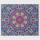 抽象芸術カスタムマンダラアイディア#7 ラッピングペーパー (フラット)