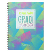 抽象芸術カスタム卒業ゲストブック2 ノートブック (正面)