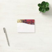 抽象芸術カスタム夕べレッドクリーム&ミッドナイトスワール ポストイット (オフィス)