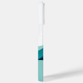 抽象芸術カスタム海波太陽ミニマル青ホワイト Case-Mate iPhoneケース (裏面 / 右)