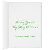 抽象芸術カスタム金ゴールドグリーンリボンクリスマスツリー (内側 (右))