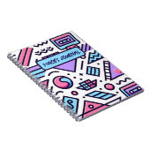 抽象芸術カスタム90ズエステティックカゼットスクイグルス ノートブック (右側)