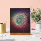 抽象芸術カタツムリカラフルモダンフラクタルアート アクリルサイン (ウェディング)