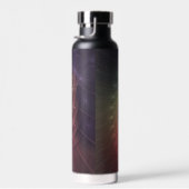 抽象芸術カタツムリカラフルモダンフラクタルアート ウォーターボトル (右面)