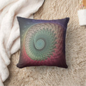 抽象芸術カタツムリカラフルモダンフラクタルアート クッション (ブランケット)