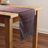 抽象芸術カタツムリカラフルモダンフラクタルアート ショートテーブルランナー (インサイチュ)