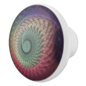 抽象芸術カタツムリカラフルモダンフラクタルアート セラミックノブ (右)