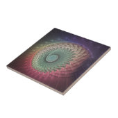 抽象芸術カタツムリカラフルモダンフラクタルアート タイル (側面)