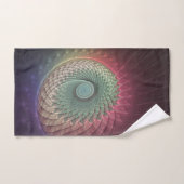 抽象芸術カタツムリカラフルモダンフラクタルアート バスタオルセット (ハンドタオル)