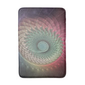 抽象芸術カタツムリカラフルモダンフラクタルアート バスマット (正面縦)