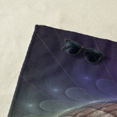 抽象芸術カタツムリカラフルモダンフラクタルアート ビーチタオル (インサイチュ)