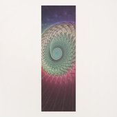 抽象芸術カタツムリカラフルモダンフラクタルアート ヨガマット (正面)
