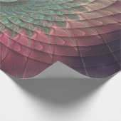 抽象芸術カタツムリカラフルモダンフラクタルアート ラッピングペーパー (角)