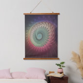 抽象芸術カタツムリカラフルモダンフラクタルアート 吊り下げ型タペストリー (寝室)