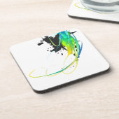 抽象芸術カッコいいウォー絵を描(ばちゃばちゃ)跳ねる コースター (左側)