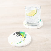 抽象芸術カッコいいウォー絵を描(ばちゃばちゃ)跳ねる コースター (側面)