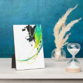 抽象芸術カッコいいウォー絵を描（ばちゃばちゃ）跳ねる フォトプラーク (側面)