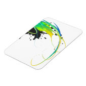 抽象芸術カッコいいウォー絵を描(ばちゃばちゃ)跳ねる マグネット (左側)