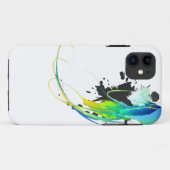 抽象芸術カッコいいウォー絵を描(ばちゃばちゃ)跳ねる Case-Mate iPhoneケース (裏面(横))